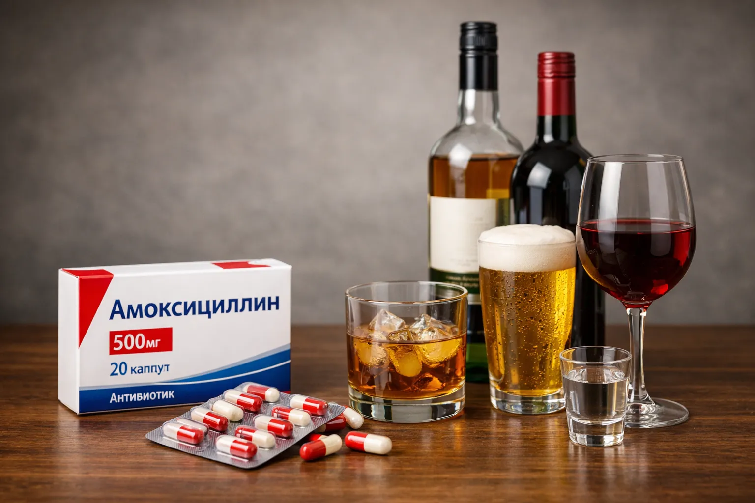 Амоксициллин и алкоголь